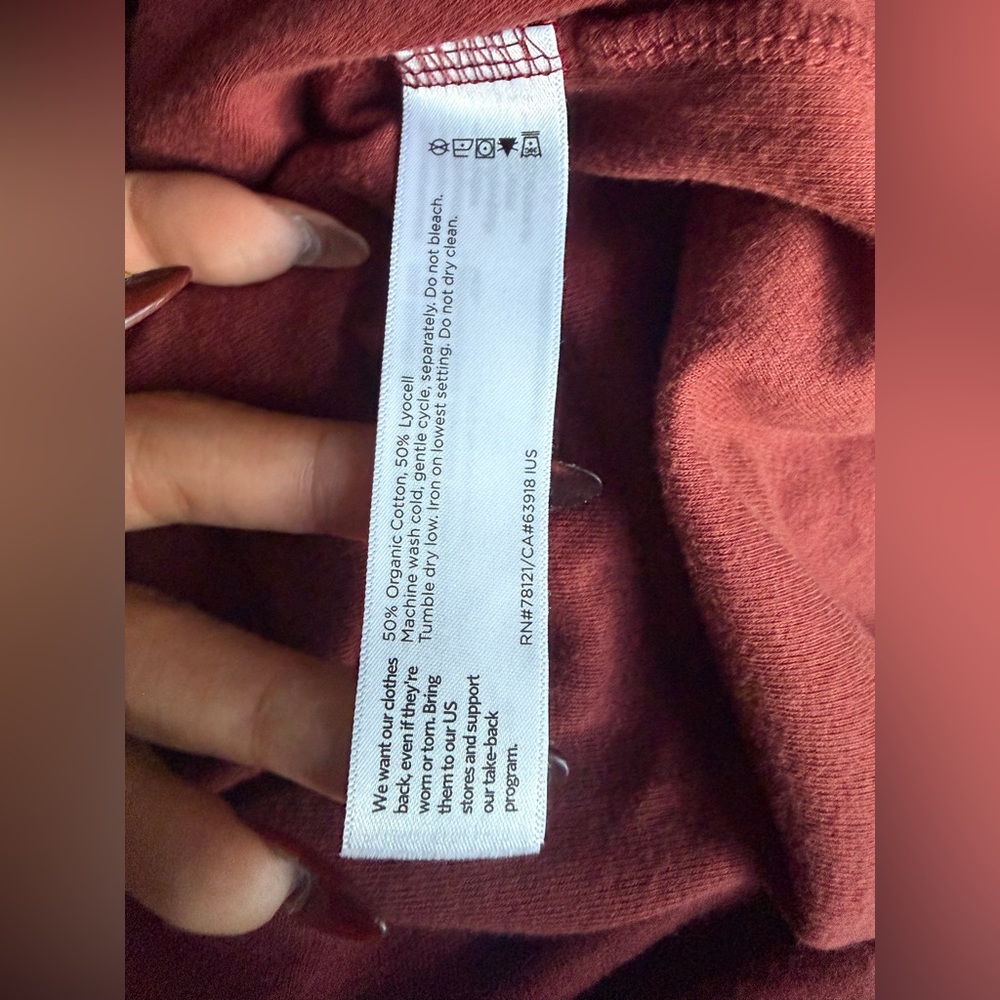 Eileen Fisher Turtleneck Top Redwood Sz XXS Organic Cotton Lyocell Soft Knit NWT - Picture 3 of 7